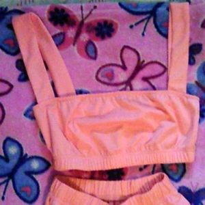 Two pieces pink outfit